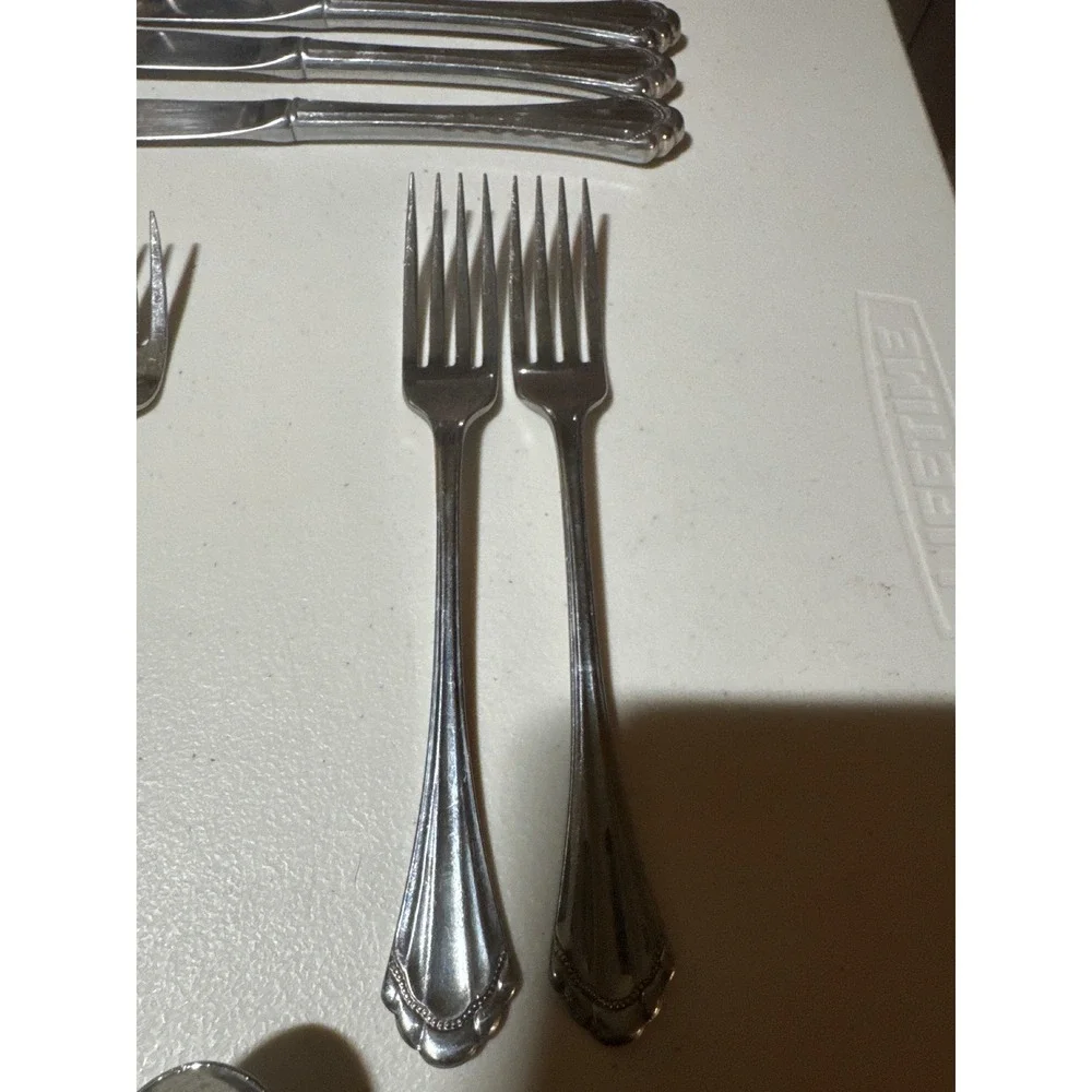 Oneida Community Morning Star Stainless Flatware 13 Piece Set Knives Forks Spoon